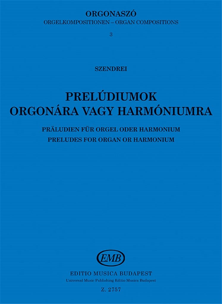 Orgelmusik+C3687 III Präludien Für Orgel Oder Har